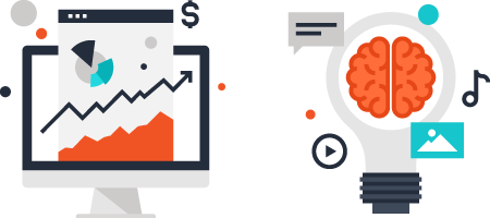 Vector Illustration of Market Analysis and Content Generation